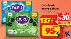 DURU FRESH BANYO SABUNU 400 G 4'LÜ